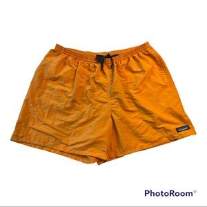 Patagonia Baggies Shorts Size XL Orange Mango 5” Inseam